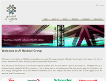 Tablet Screenshot of alhakbanigroup.com